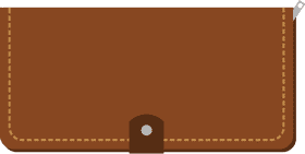 Elegant Brown Leather Wallet for Everyday Use PNG