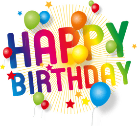 Vibrant Birthday Celebration Extravaganza PNG