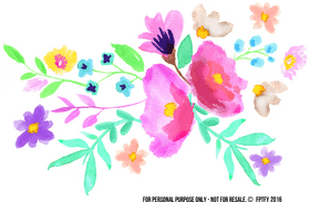 Vibrant Spring Blossom Bouquet PNG