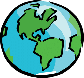 Colorful Globe of Earthly Wonders PNG