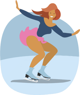 Graceful Moves on the Ice Rink PNG