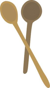 Stylish Wooden Napkin Holder with Spoon Design PNG