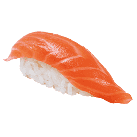 Delicious Salmon Sushi Nigiri Delight PNG