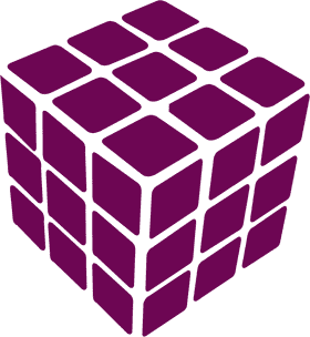 Mysterious Purple Puzzle Cube Challenge PNG
