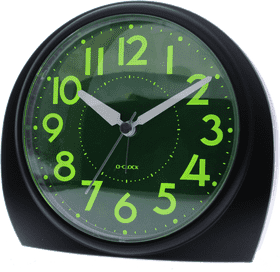 Luminous Green Dial Alarm Clock PNG
