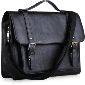 Classic Leather Messenger Bag for Everyday Use PNG