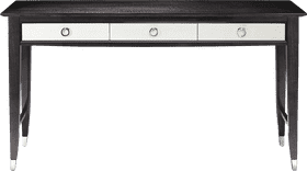 Elegant Modern Office Desk with Three Drawers PNG