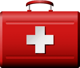 First Aid Medicine Kit Essentials PNG