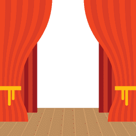 Behind the Curtain Concert Stage Unveiled PNG