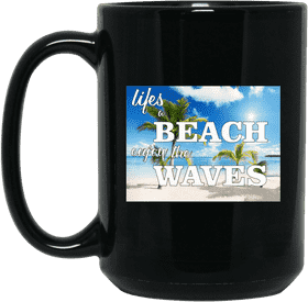 Coffee Grinder Bliss Brewed for Beach Lovers PNG