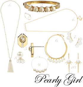 Elegant Pearl Jewelry Collection PNG