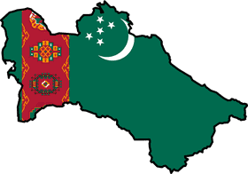 Turkmenistan Cultural Heritage Map PNG