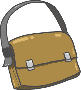 Stylish Yellow Messenger Bag for Everyday Use PNG