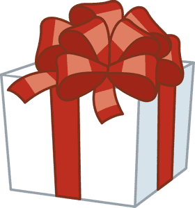 Joyful Gift Wrapped in Delight PNG