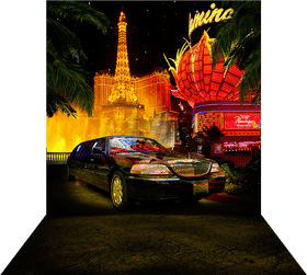 Vibrant Night Market under Neon Lights PNG