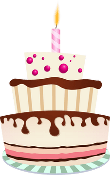 Joyful Birthday Celebration Cake Delight PNG