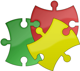 Colorful Jigsaw Puzzle Pieces United PNG