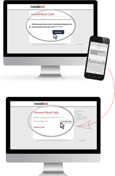 Password Reset Code Instructions and Verification PNG