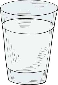 Refreshing Glass Drink of Water PNG