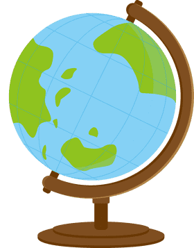 Vibrant Educational Globe of Our World PNG