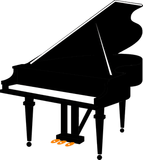 Elegant Piano Melodies in Motion PNG