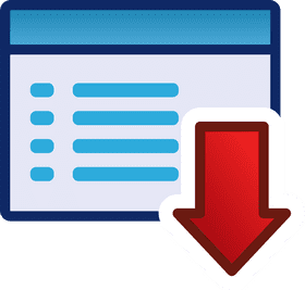 Download Button Interface Design PNG