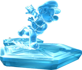 Melting Ice Cube Adventure with Mario PNG