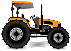 Powerful Farm Tractor for Modern Agriculture PNG