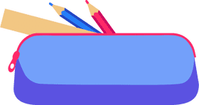 Vibrant Pencil Case for Creative Minds PNG