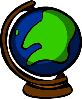 Vibrant Globe of Discovery PNG