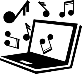 Creative Harmony The Dance of Music Notes PNG