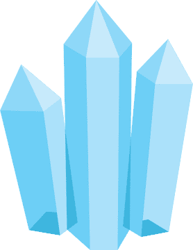Radiant Blue Quartz Crystal Formation PNG