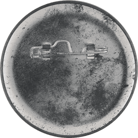 Classic Metal Button with Pin Back PNG