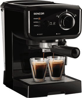 Sleek SENCOR Espresso Machine for Perfect Brews PNG