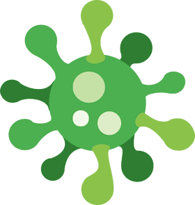 Vibrant Green Virus A Form of Life PNG