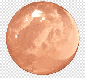 Radiant Rose Quartz Crystal Sphere PNG