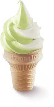 McDonald's Swirled Mint Ice Cream Delight PNG
