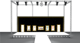 Brilliantly Lit Concert Stage Experience PNG