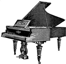 Elegance of the Grand Piano PNG