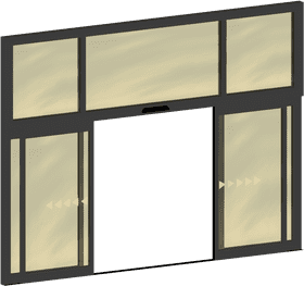 Sliding Glass Door Design Concept PNG