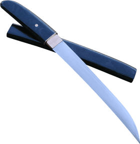 Sleek Razor Blade with Elegant Handle PNG
