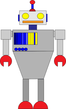 Colorful Retro Robot Explorer PNG