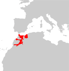 Highlighted Regions Map of the Mediterranean Coast PNG
