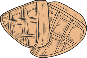 Waffle Delight Crispy Layers of Joy PNG