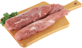 Fresh Meat Cuts on a Wooden Board PNG