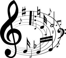 Flowing Melodies of the Music Note Symphony PNG