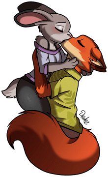 Whimsical Kiss Under the Moonlight PNG