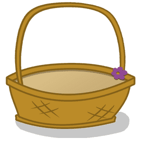 Charming Floral Laundry Basket Design PNG