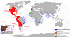 Historical World Map of Colonial Empires PNG