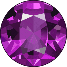 Radiant Purple Gemstone Elegance PNG